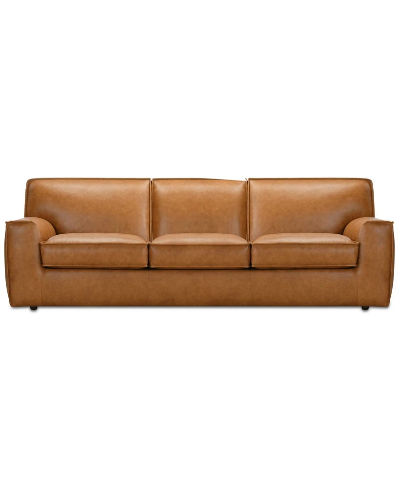 Glympton 98" Leather Sofa, Exclusively at Macy's