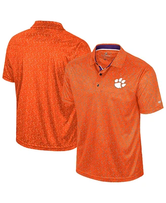Colosseum Men's Orange Clemson Tigers Sublimated Golf Polo Shirt