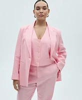 Mango Women's Linen Suit Vest
