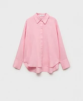 Mango Women's Linen Oversized Shirt
