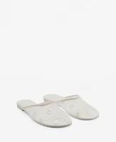 Mango Women's Embroidered Mesh Shoes