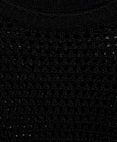 Mango Women's Short-Sleeved Openwork Knitted Sweater