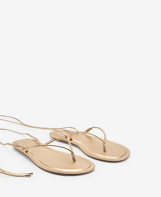 Mango Women's Strips Sandals