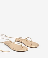 Mango Women's Strips Sandals