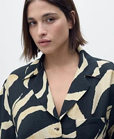 Mango Women's Printed Short-Sleeved Shirt