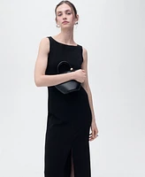 Mango Women's Boat-Neck Knitted Dress