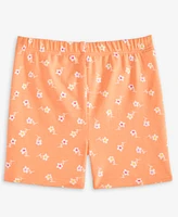 First Impressions Baby Girls Simple Floral-Print Biker Shorts, Exclusively at Macy's