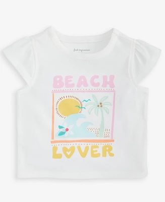 First Impressions Baby Girls Beach Lover Graphic T-Shirt, Exclusively at Macy's