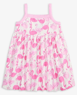 First Impressions Baby Girls Flamingo-Print Dress, Exclusively at Macy's