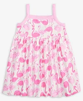First Impressions Baby Girls Flamingo-Print Dress, Exclusively at Macy's