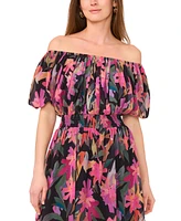 Vince Camuto Women's Off-The-Shoulder Puff-Sleeve Maxi Dress