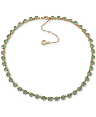 Anne Klein Gold-Tone Floating Color Stone Collar Necklace, 16" + 3" extender