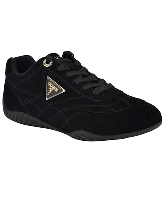 Guess Women's Gabiey Low Profile Suede Lace-Up Sneakers