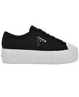 Guess Women's Joezi Triangle Logo Platform Lace-Up Sneakers