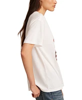 Lucky Brand Women's Rolling Stones American Flag Boyfriend Tee