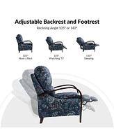 Rita Floral Upholstered Standard Manual Recliner