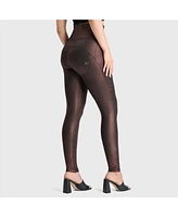 Freddy Women's Wr.up Metallic Super High Rise Pants