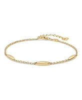 Devata Link Chain Bracelet in 14K Gold, 6.5 in adj to 7.5 in, approx. 2.5 grams.