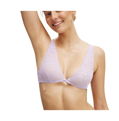 Cotton On Women's Airlie Lace Plunge Bralette