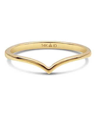 Devata Wishbone Ring in 14K Gold, Size 8, approx. 1.5 grams