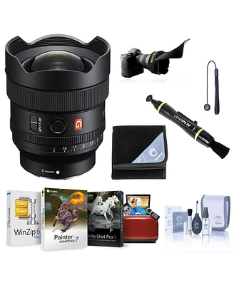 Sony Fe 14mm f/1.8 Gm Prime Lens, Bundle with Flex Lens Shade, Lens Cleaner, Lens Wrap, Cleaning Kit, Lens Cap Tether, Mac Software Kit