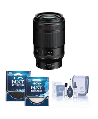 Nikon Nikkor Z Mc 105mm f/2.8 Vr S Lens, Bundle with Hoya Nxt Plus 62mm Uv+Cpl Filter Kit, Cleaning Kit