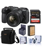 Nikon Z 30 Mirrorless Camera with Nikkor Z Dx 12-28mm f/3.5-5.6 Pz Vr Lens, Bundle with 64GB Memory Card, Shoulder Bag, En-EL25 Battery, Screen Protec