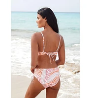 Lascana Women's Zebra Print Underwire Bikini Top