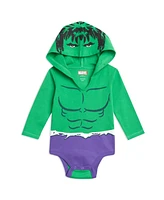 Avengers Baby Boys Hulk Captain America Spider-Man 3 Pack Cosplay Bodysuits