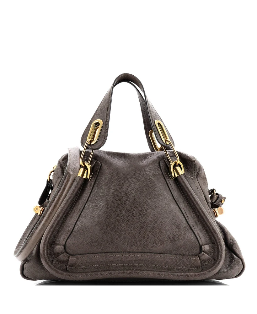 Pre-Owned Chloe Medium Paraty Handbag Quilted Leather