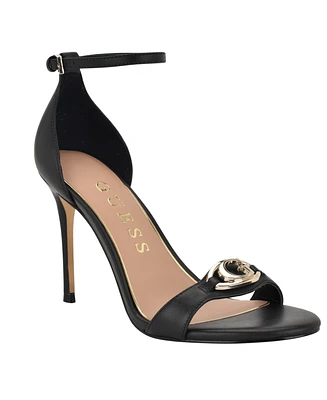 Guess Women's Kabrina G Logo Ankle Strap Stiletto Sandals