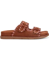 Earth Women's Fausto Stitched Double Band Slip-On Sandals