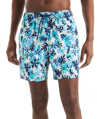 Beach Boys x Nautica Men's Quick-Dry Floral Swim Trunks