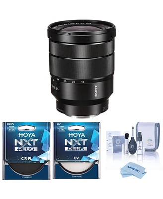 Sony Vario-Tessar T Fe 16-35mm f/4 Za Oss Lens for Sony E, Bundle with Hoya 72mm Uv and Cpl Filters