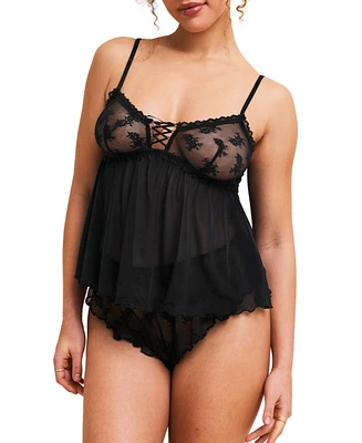 Adore Me Women's Seraphina Cami & Flutter Shorts Set Lingerie