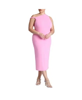 Eloquii Plus Twist Detail Midi Dress