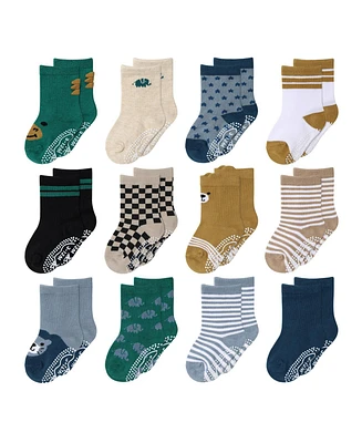 The Peanutshell Baby Boys 12pk Cotton Socks