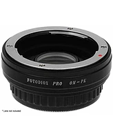 Fotodiox Mount Adapter with 1.4x Multi-Coated Focus Correction Lens for Olympus Om Lens to Pentax K Mount Camera