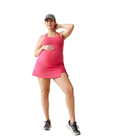 Ingrid + Isabel Maternity Active Workout Dress Berry M