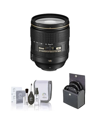 Nikon 24-120mm f/4G Ed-if Af-s Nikkor Vr Lens, Bundle with ProOptic 77mm Multi Coated Uv Slim Filter, Cleaning Kit