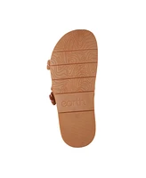 Earth Women's Fausto Stitched Double Band Slip-On Sandals