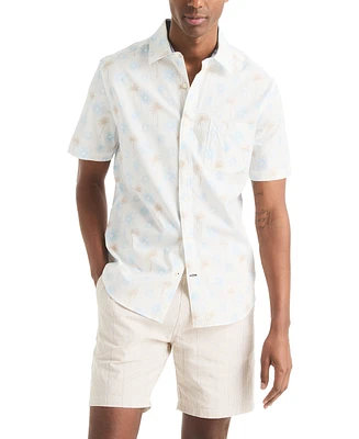 Nautica Men's Classic-Fit Tropical-Print Shirt