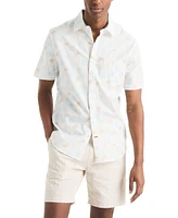 Nautica Men's Classic-Fit Tropical-Print Shirt
