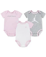 Jordan Baby Girl or Boy Mj Brooklyn Essentials Bodysuits, 3 Pack