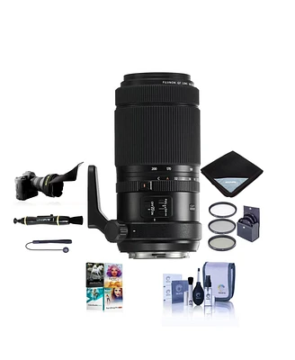 Fujifilm Gf 100-200mm f/5.6 R Lm Ois Wr Lens, Bundle with ProOptic 67mm Filter Kit, Flex Lens Shade, Lens Wrap, LensPen Cleaner, Lens Cap Tether, Clea