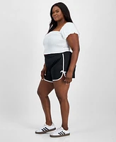 Derek Heart Trendy Plus Mid-Rise Dolphin Shorts