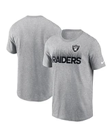 Nike Men's Heather Gray Las Vegas Raiders Local Essential T-Shirt