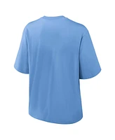 Nike Women's Light Blue Milwaukee Brewers City Connect Logo Boxy T-Shirt
