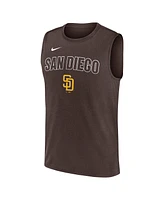 Nike Men's Brown San Diego Padres Knockout Performance Muscle Tank Top