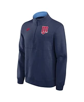 Nike Men's Navy Minnesota Twins Cooperstown Collection Fleece Half-Zip Pullover Sweatshirt